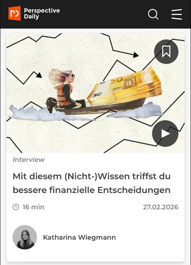 Individuelle Finanzplanung: Interview bei Perspectives Daily